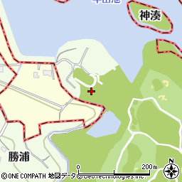 福岡県福津市勝浦186周辺の地図