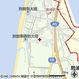 福岡県福津市勝浦542-1周辺の地図