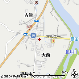 徳島県阿南市福井町大西74-1周辺の地図