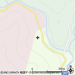 徳島県那賀郡那賀町西納持ヶ瀬周辺の地図