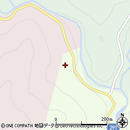 徳島県那賀町（那賀郡）西納（持ヶ瀬）周辺の地図