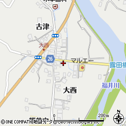 徳島県阿南市福井町大西74-6周辺の地図