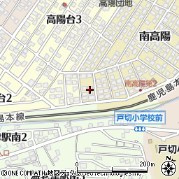 福岡県遠賀郡岡垣町南高陽8-3周辺の地図
