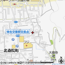 愛媛県松山市北斎院町705周辺の地図