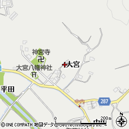 徳島県阿南市福井町大宮周辺の地図