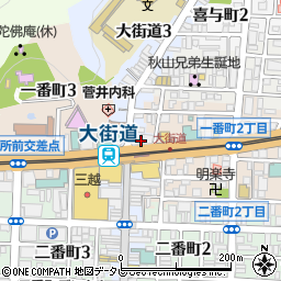 愛媛県庁　土木部営繕室周辺の地図