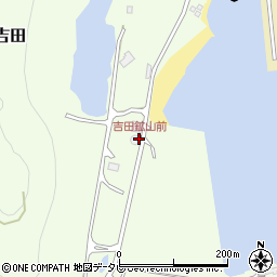 吉田鉱山前周辺の地図
