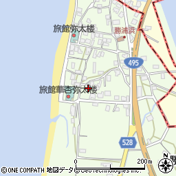 福岡県福津市勝浦537周辺の地図
