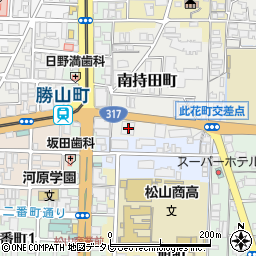 愛媛銀行　四国八十八カ所支店投資信託周辺の地図