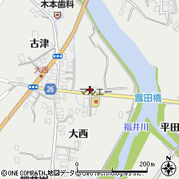 徳島県阿南市福井町大西35周辺の地図