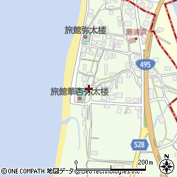 福岡県福津市勝浦528周辺の地図