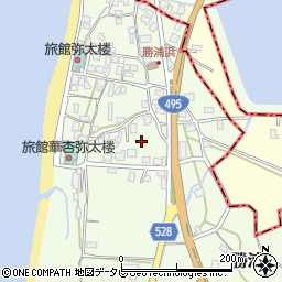 福岡県福津市勝浦559-1周辺の地図