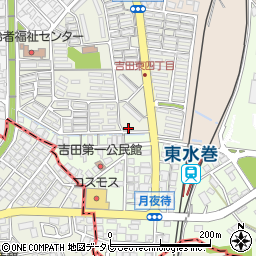 吉田第2公園周辺の地図