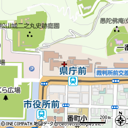 愛媛県庁　企画振興部地域政策課活力創出グループ周辺の地図