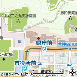 愛媛県周辺の地図
