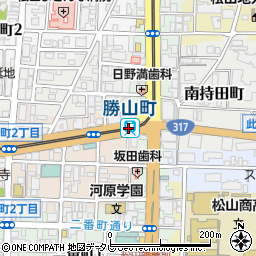 勝山町駅周辺の地図