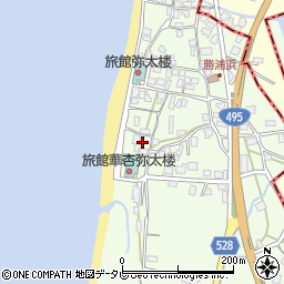 福岡県福津市勝浦517周辺の地図