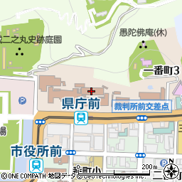 愛媛銀行県庁支店 ＡＴＭ周辺の地図