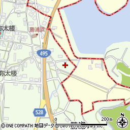 福岡県福津市勝浦342周辺の地図