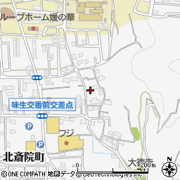 愛媛県松山市北斎院町599周辺の地図