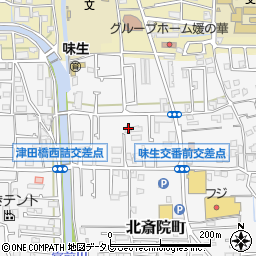 愛媛県松山市北斎院町739-15周辺の地図