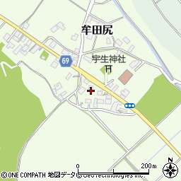 福岡県宗像市牟田尻1235周辺の地図