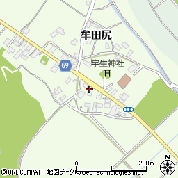 福岡県宗像市牟田尻1602周辺の地図
