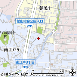 愛媛県松山市南江戸5丁目16周辺の地図