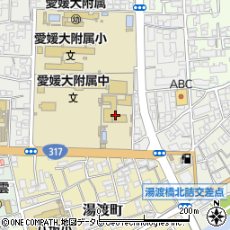 愛媛大学教育学部附属特別支援学校周辺の地図