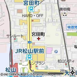 日本郵政スタッフ株式会社　中四国郵政健康管理センター松山分室周辺の地図
