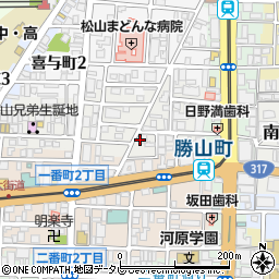 愛媛県松山市歩行町1丁目3-5周辺の地図