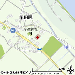 福岡県宗像市牟田尻1601周辺の地図