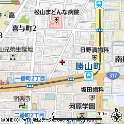 愛媛県松山市歩行町1丁目3-6周辺の地図