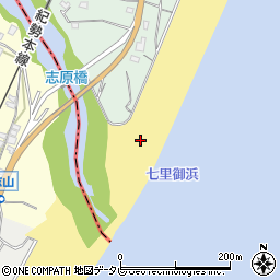 七里御浜周辺の地図