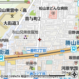 愛媛県松山市歩行町1丁目7-2周辺の地図