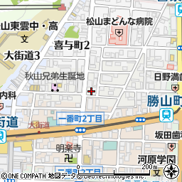 愛媛県松山市歩行町1丁目7-1周辺の地図