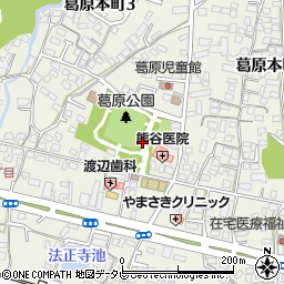 葛原公園トイレ周辺の地図