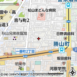 愛媛県松山市歩行町1丁目5-8周辺の地図