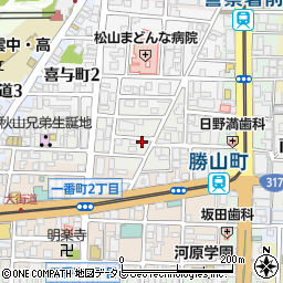 愛媛県松山市歩行町1丁目5-9周辺の地図