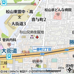 愛媛県松山市歩行町2丁目3-3周辺の地図