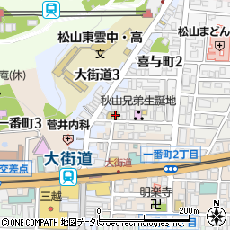 愛媛県松山市歩行町2丁目3-26周辺の地図