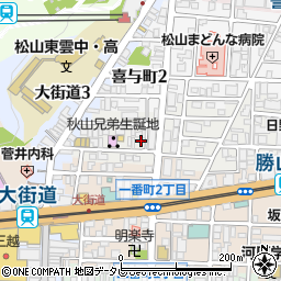愛媛県松山市歩行町2丁目3-24周辺の地図
