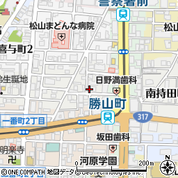 愛媛県松山市歩行町1丁目13-4周辺の地図