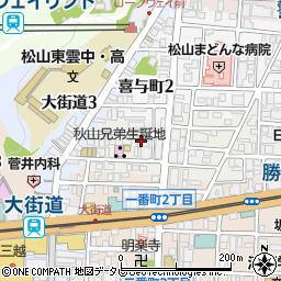 愛媛県松山市歩行町2丁目3-21周辺の地図