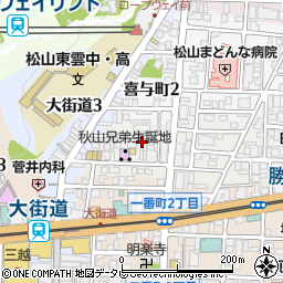 愛媛県松山市歩行町2丁目3-27周辺の地図