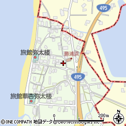 福岡県福津市勝浦551-10周辺の地図