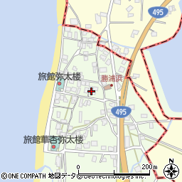 福岡県福津市勝浦551-8周辺の地図