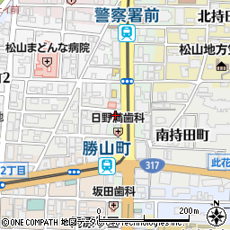 愛媛銀行　株式会社愛媛ジェーシービー周辺の地図