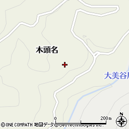 徳島県那賀郡那賀町木頭名折坂周辺の地図