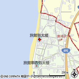 福岡県福津市勝浦458-1周辺の地図